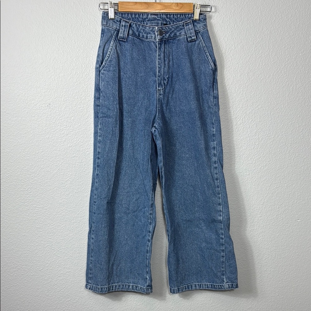 Lazy Oaf Blue Wide-Leg‎ Denim Jeans